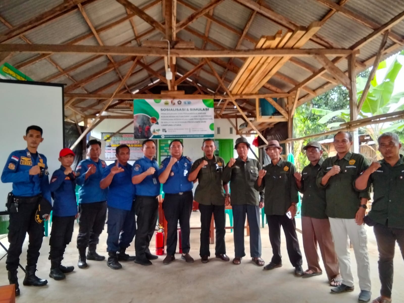 Sosialisasi & Simulasi Pecengahan dan penanggulangan Kebaharan Hutan